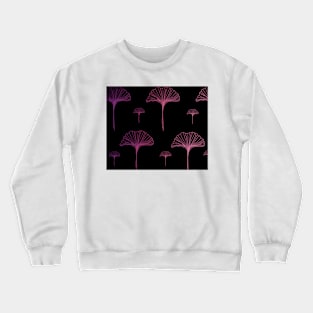 Purple and pink ginkgo leaves Crewneck Sweatshirt